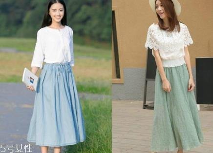 棉麻长裙子怎么搭配？文艺妹纸都这样穿