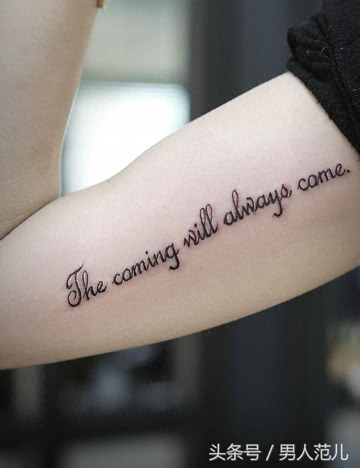 要纹身就要纹得时髦点，这些英文纹身超有范儿！