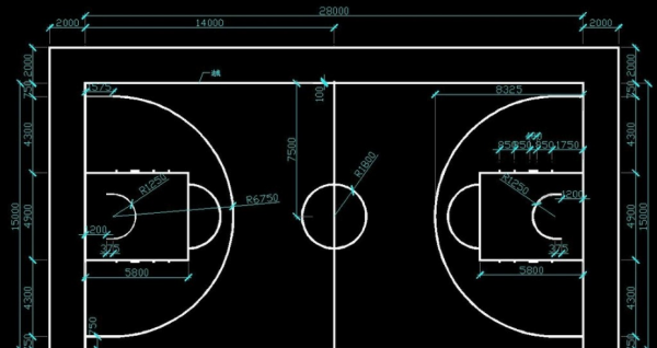 标准篮球场尺寸,标准篮球场尺寸图8