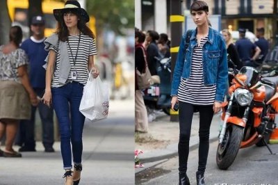 ​日常简单条纹T恤，多种造型随你搭，夏季给你清新自然的感觉