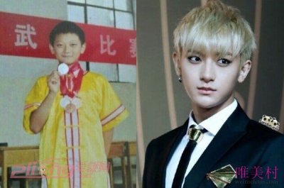 ​黄子韬出道前照片对比 看看哪里有不同