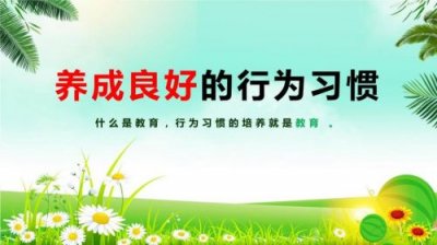 ​养成良好的行为习惯(养成良好的行为规范国旗下讲话)