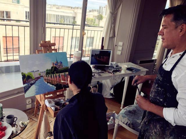 看到才貌双全张馨予的画作，都感叹她可以去当画家了