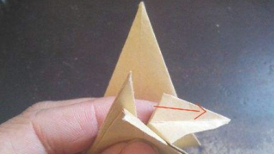如何叠千纸鹤,怎么叠千纸鹤一步一步教简单图12