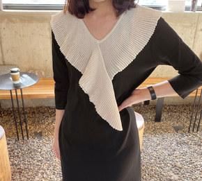 方领连衣裙大了怎么改