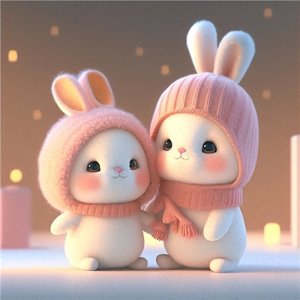 2025兔年头像!超火的可爱动漫卡通兔子头像