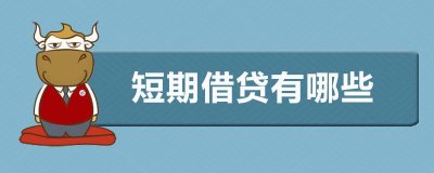 ​短期借贷有哪些（短期借款有哪些类型）