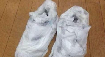 黄卫生纸可以包鞋吗