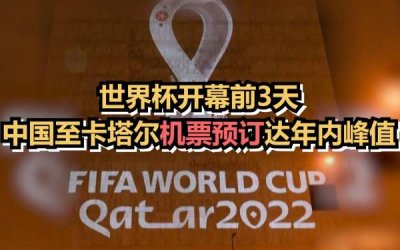 ​中国至卡塔尔机票预订量增长超28倍（世界杯开幕即将开始）