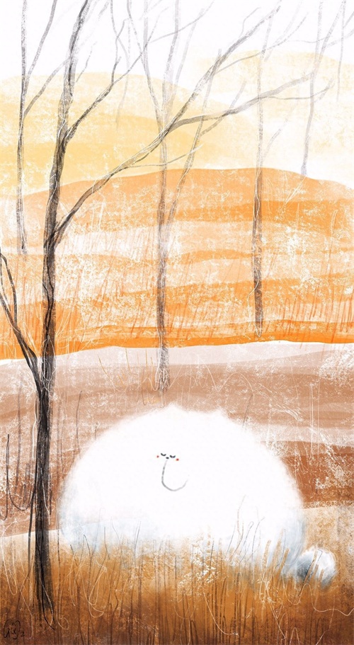 壁纸｜可爱的一条小团团