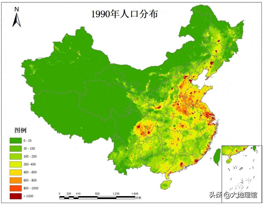 一组地图告诉你：二十五年里，中国人口分布有哪些变化？