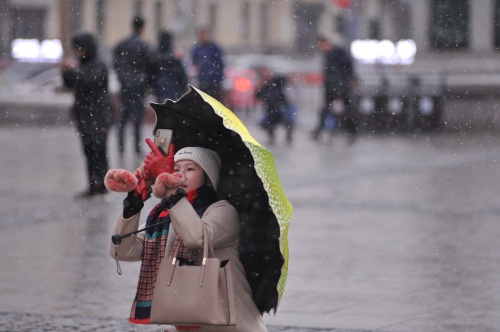 哈尔滨下雪了，景色太美了