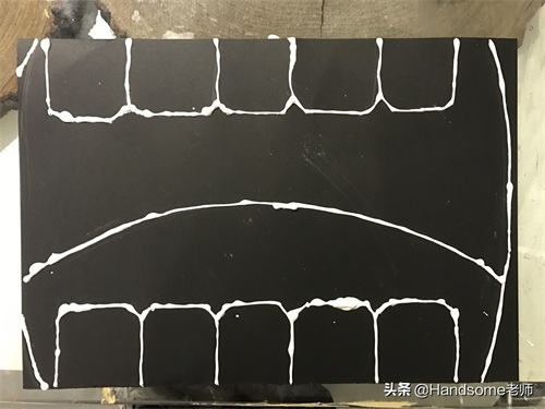 幼教之创意美术课程:沥粉画色彩构成——牙齿大街的新鲜事