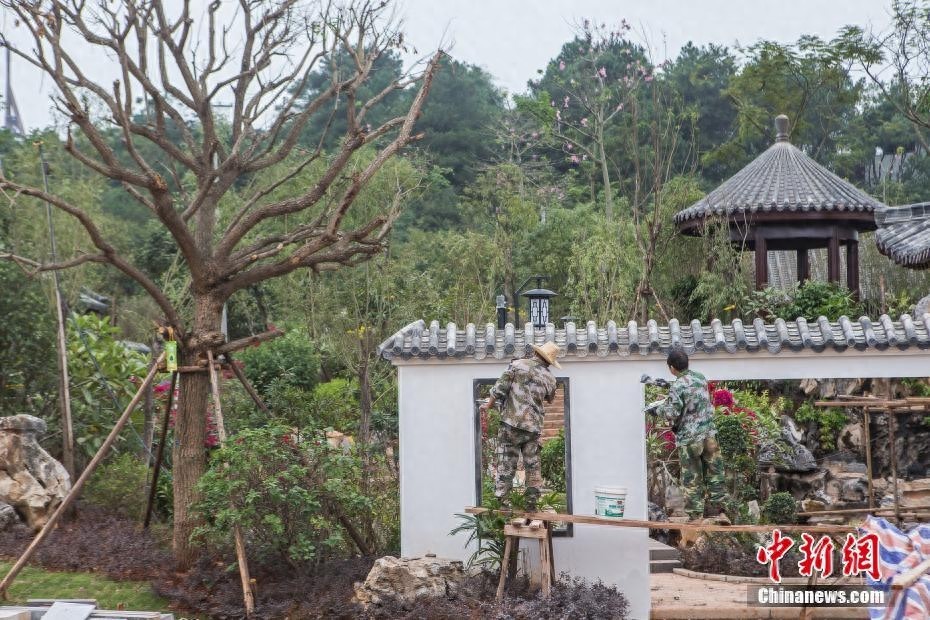 广西南宁园博园“初露芳容”